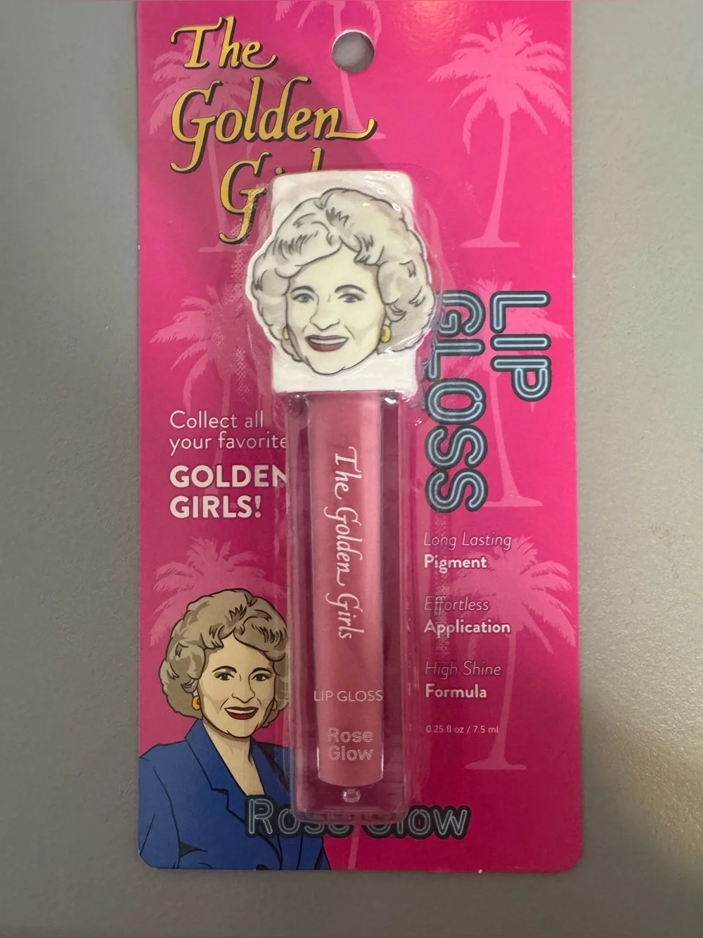 Golden girls tv show Rose Glow Lip Gloss — Rose Pink Shine